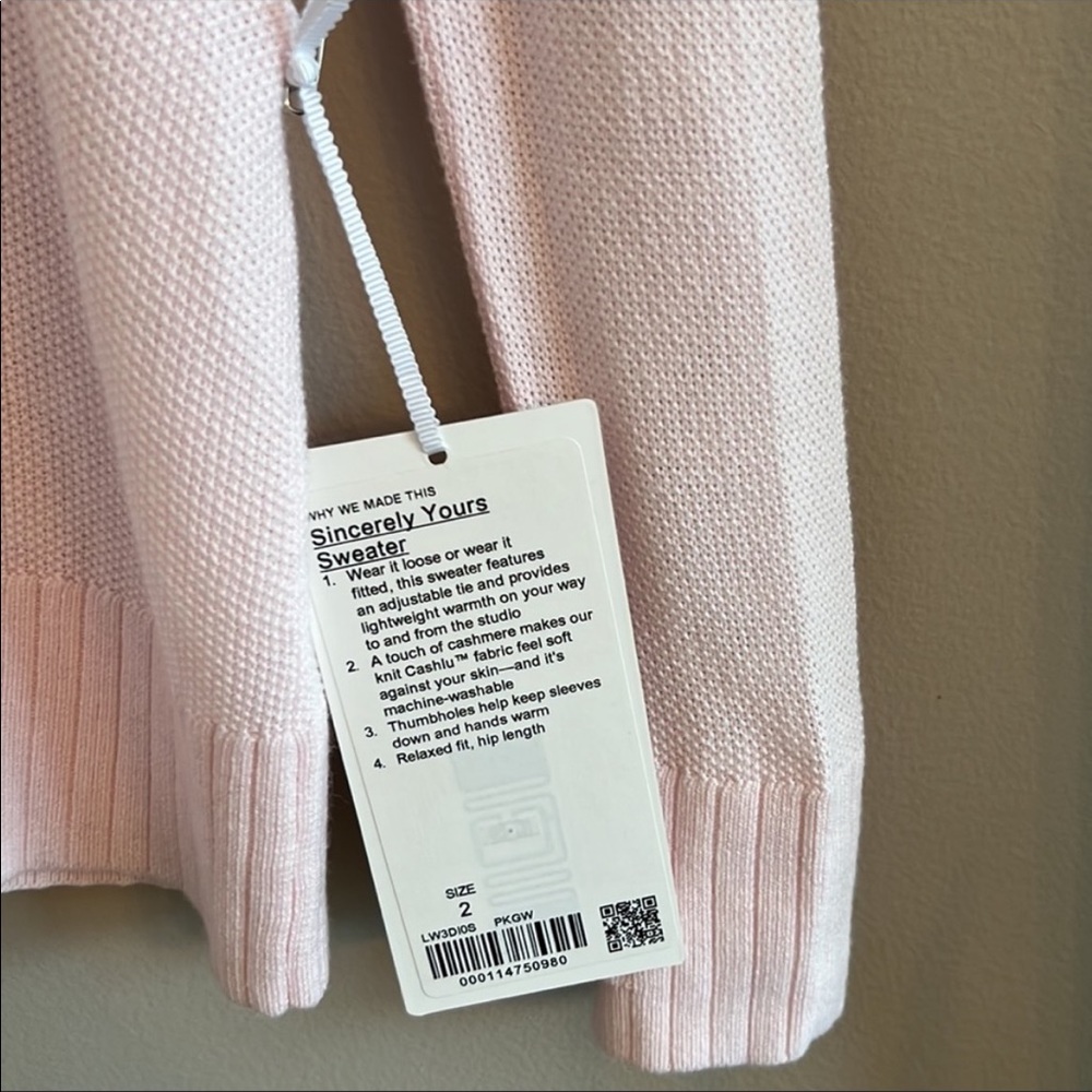 Lululemon Sincerely Yours Sweater NWT - Picture 5 of 6